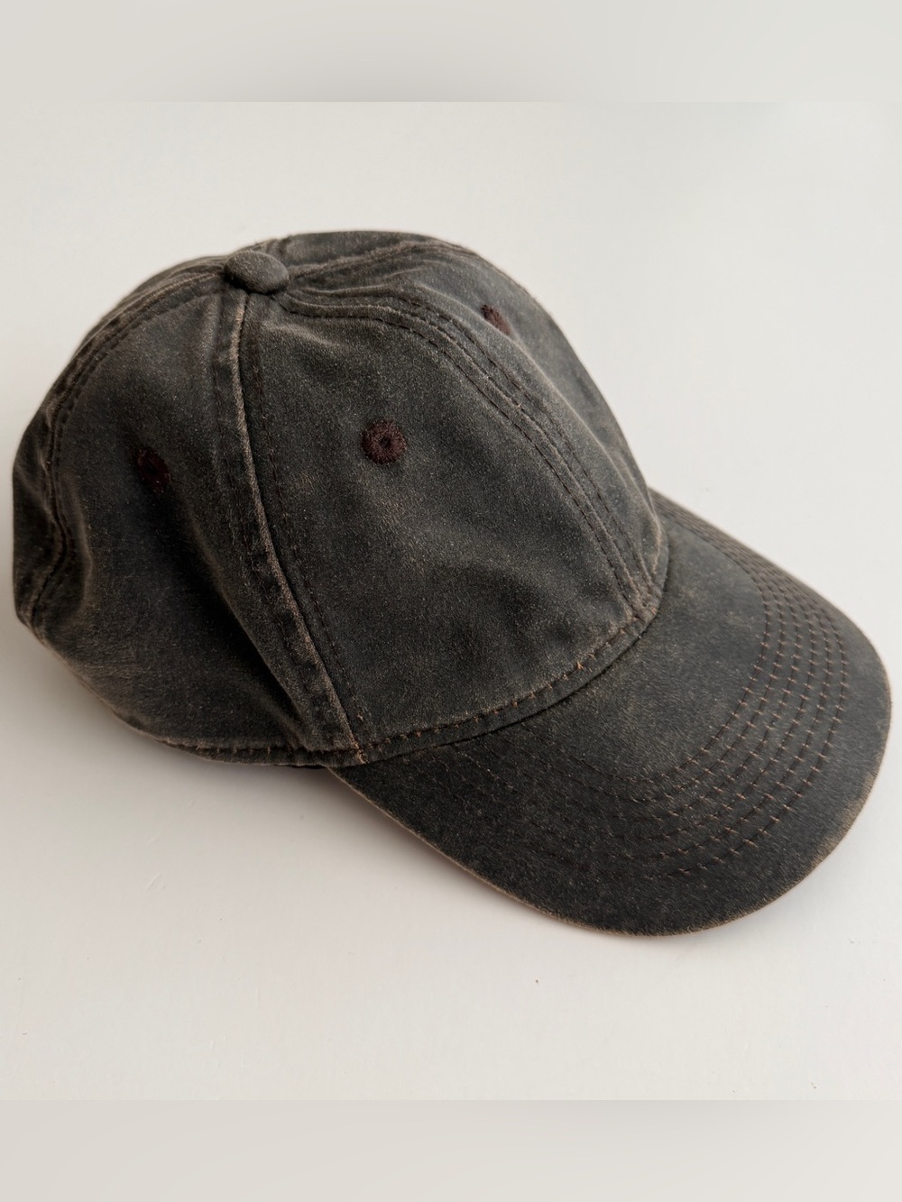Outdoor Cap Co. Waxed Oil Canvas Oilskin Brown Adjustable Hat Hunting Waterproof